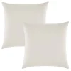 Lot de 2 taies d'oreiller "Drift" pur coton teint lavé 57 fils/cm² toutes dimensions - Ecru - Taies d'oreiller 63 x 63 cm x 2>Sleep Retreat Hot