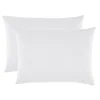 Lot de 2 taies d'oreiller "Drift" pur coton teint lavé 57 fils/cm² toutes dimensions - Blanc - Taies d'oreiller 50 x 70 cm x 2>Sleep Retreat New