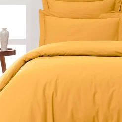 Sensei Maison Lot de 2 taies d'oreiller en percale de coton Caramel 50x70 cm SOFT PERCALE* Taie D'Oreiller