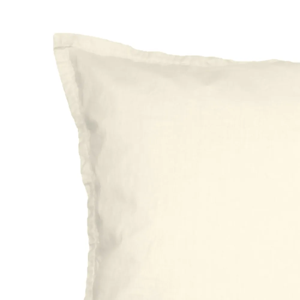 Sensei Maison Lot de 2 taies d'oreiller en coton Ecru 65x65 cm STUDIO* Taie D'Oreiller