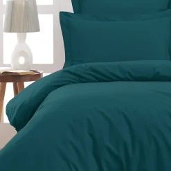 Sensei Maison Lot de 2 taies d'oreiller en percale de coton Petrol 65x65 cm SOFT PERCALE* Taie D'Oreiller