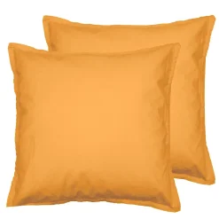 Sensei Maison Lot de 2 taies d'oreiller en coton Caramel 65x65 cm STUDIO* Taie D'Oreiller