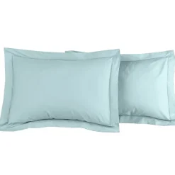 Sensei Maison Lot de 2 taies d'oreiller en percale de coton Bleu Arctic 50x70 cm SOFT PERCALE* Taie D'Oreiller