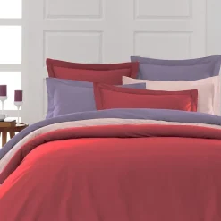 Sensei Maison Lot de 2 taies d'oreiller en percale de coton Cardinal 65x65 cm SOFT PERCALE* Taie D'Oreiller