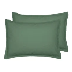Lot de 2 taies d'oreiller en coton Lichen 50x70 cm STUDIO>Sensei Maison Sale