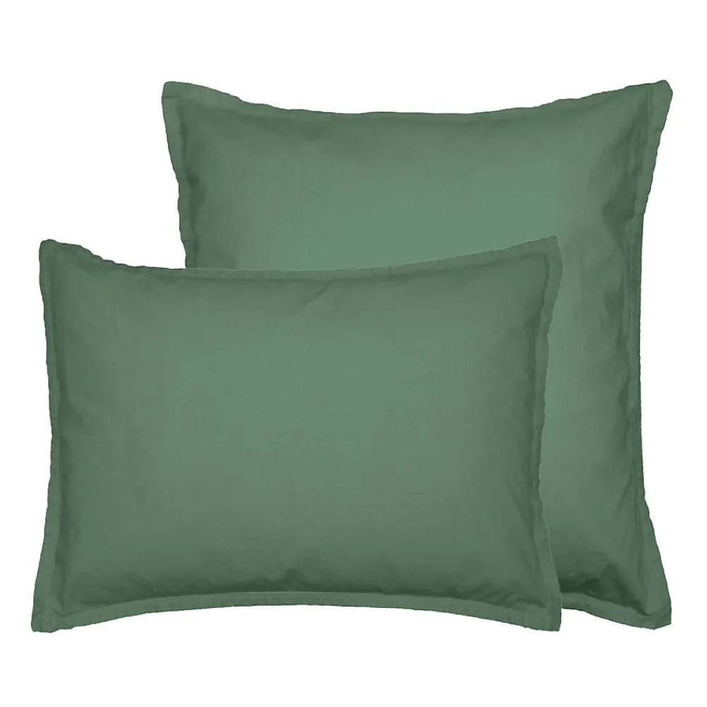 Lot de 2 taies d'oreiller en coton Lichen 50x70 cm STUDIO>Sensei Maison Sale