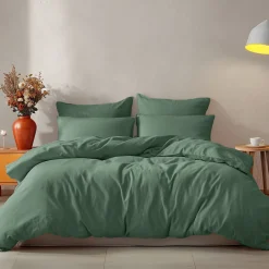 Lot de 2 taies d'oreiller en coton Lichen 50x70 cm STUDIO><noscript><img width=