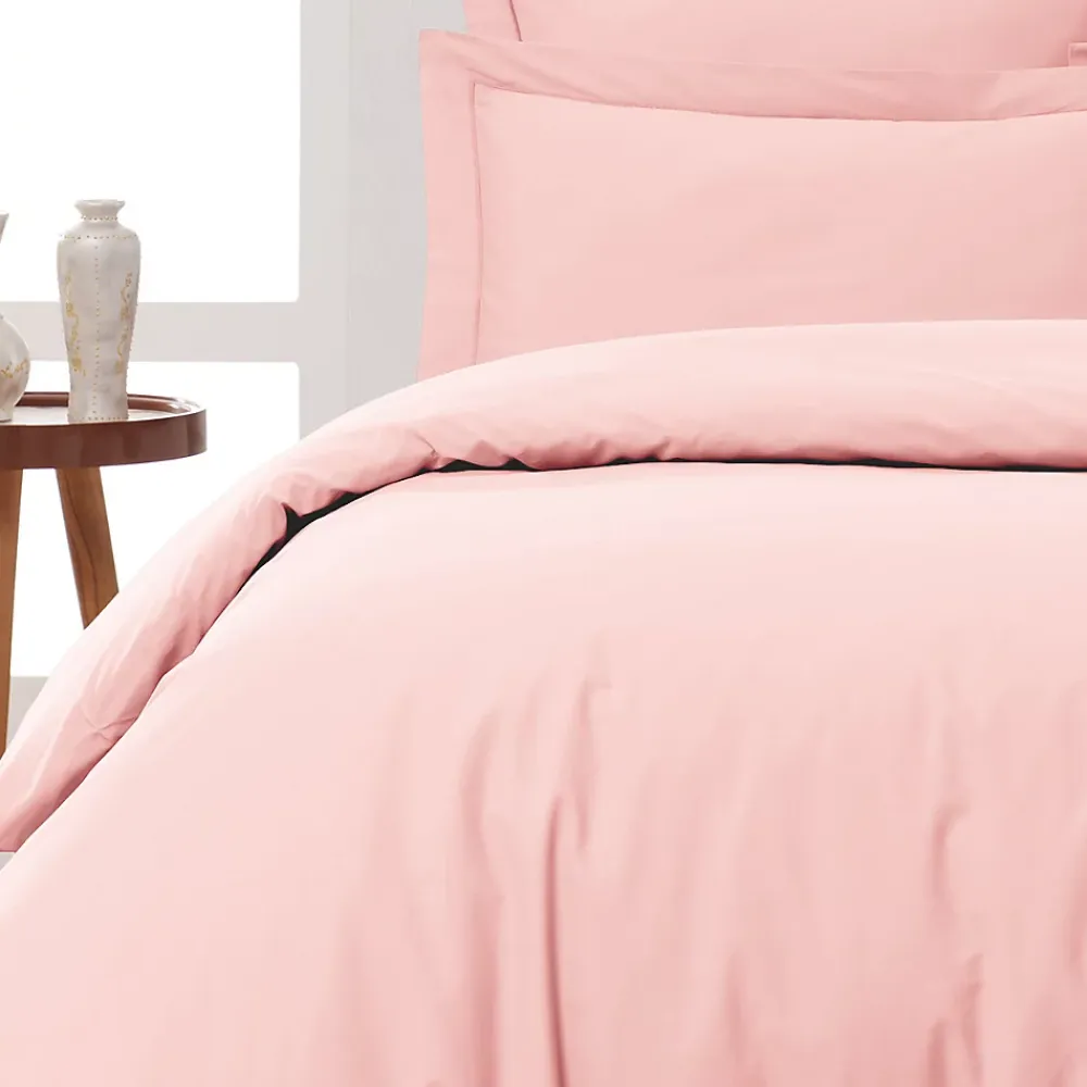 Sensei Maison Lot de 2 taies d'oreiller en percale de coton Poudre 65x65 cm SOFT PERCALE* Taie D'Oreiller