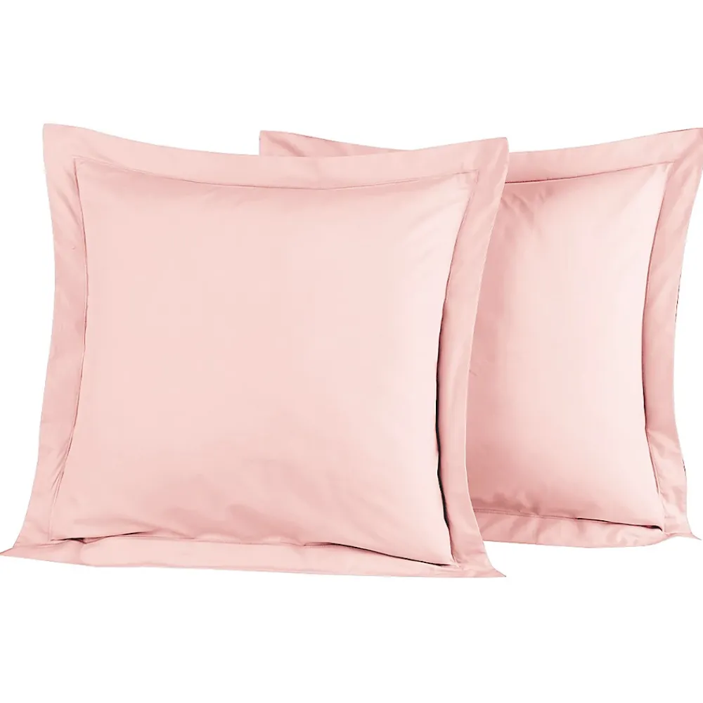 Sensei Maison Lot de 2 taies d'oreiller en percale de coton Poudre 65x65 cm SOFT PERCALE* Taie D'Oreiller