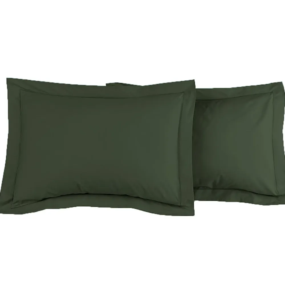 Sensei Maison Lot de 2 taies d'oreiller en percale de coton Eucalyptus 50x70 cm SOFT PERCALE* Taie D'Oreiller