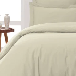 Sensei Maison Lot de 2 taies d'oreiller en percale de coton Ficelle 65x65 cm SOFT PERCALE* Taie D'Oreiller