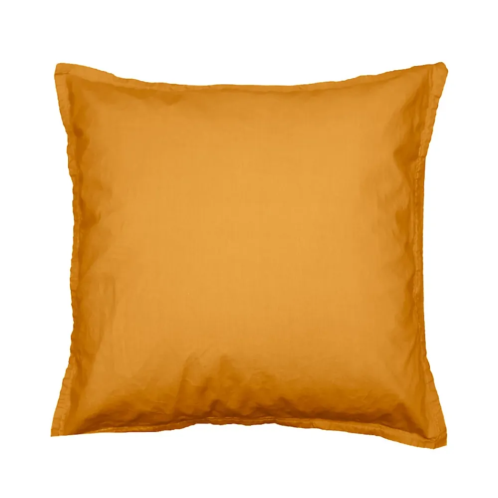 Sensei Maison Lot de 2 taies d'oreiller en flanelle de coton Caramel 65x65 cm KLAPPEN* Taie D'Oreiller