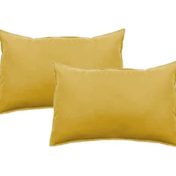 Lot de 2 taies d'oreiller Palace pur coton teint lavé 63 fils/cm² - Palace Naturel - Lot de 2 taies d'oreiller 50 x 70>Vent Du Sud Discount