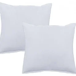 Lot de 2 taies d'oreiller Palace pur coton teint lavé 63 fils/cm² - Palace Neige - Lot de 2 taies d'oreiller 65 x 65 c>Vent Du Sud Best