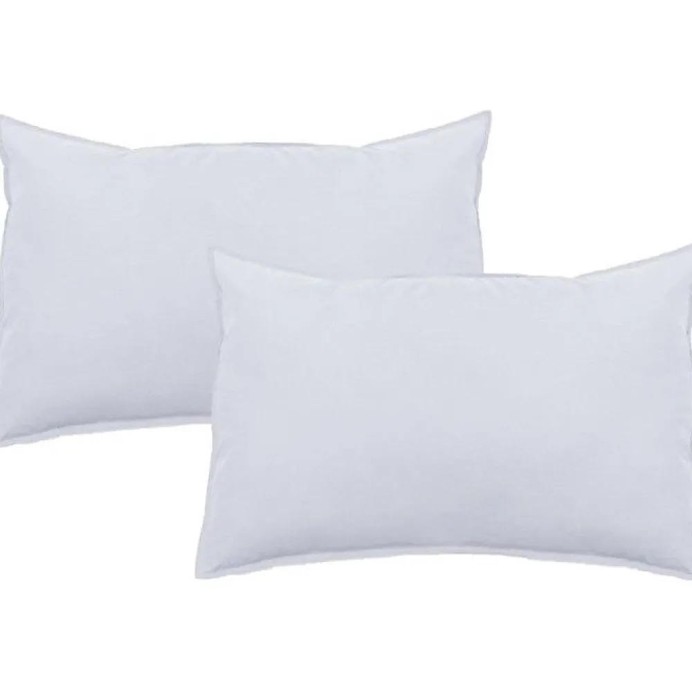 Vent Du Sud Lot de 2 taies d'oreiller Palace pur coton teint lavé 63 fils/cm² - Palace Neige - Lot de 2 taies d'oreiller 50 x 70 c* Taie D'Oreiller