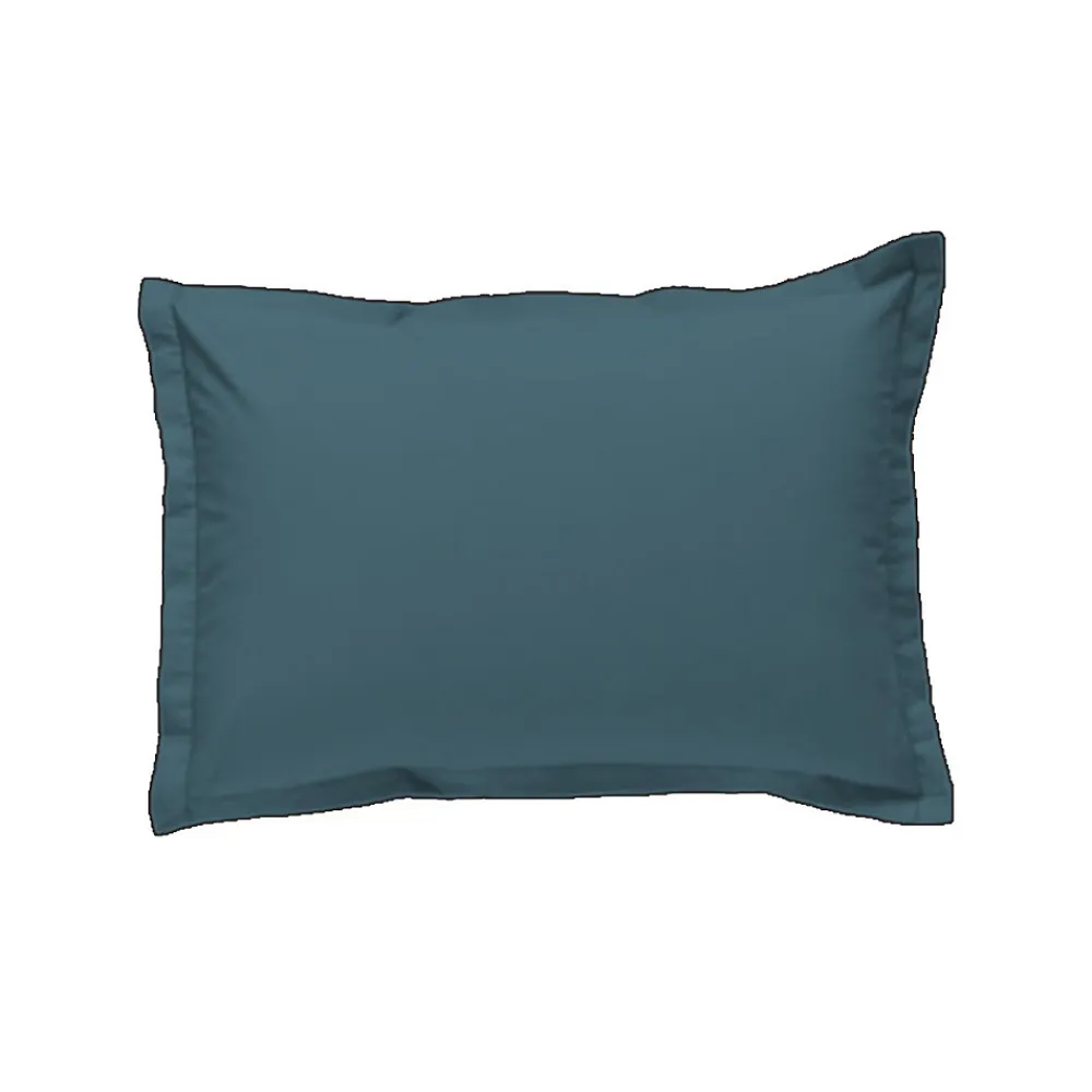 Lot de 2 taies d'oreiller unies en coton finition bourdon 50x70cm>Future Home Clearance
