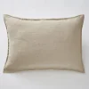 Meubletmoi Lot de 2 taies d'oreillers 50 x 70 cm en lin lavé sable - LUISA* Taie D'Oreiller