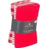 Atmosphera Créateur D'Intérieur Lot de 3 torchons en coton 45x70 - Gris- Atmosphera* Boutis, Couvre-Lit, Édredon