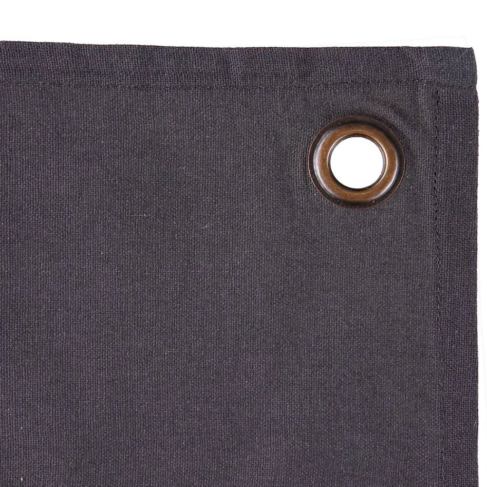 Atmosphera Créateur D'Intérieur Lot de 2 torchons imprimés - coton - gris foncé - 45x70 cm - Atmosphera* Boutis, Couvre-Lit, Édredon