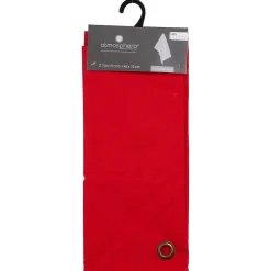 Lot de 2 torchons imprimés - coton - rouge - 45x70 cm - Atmosphera><noscript><img width=