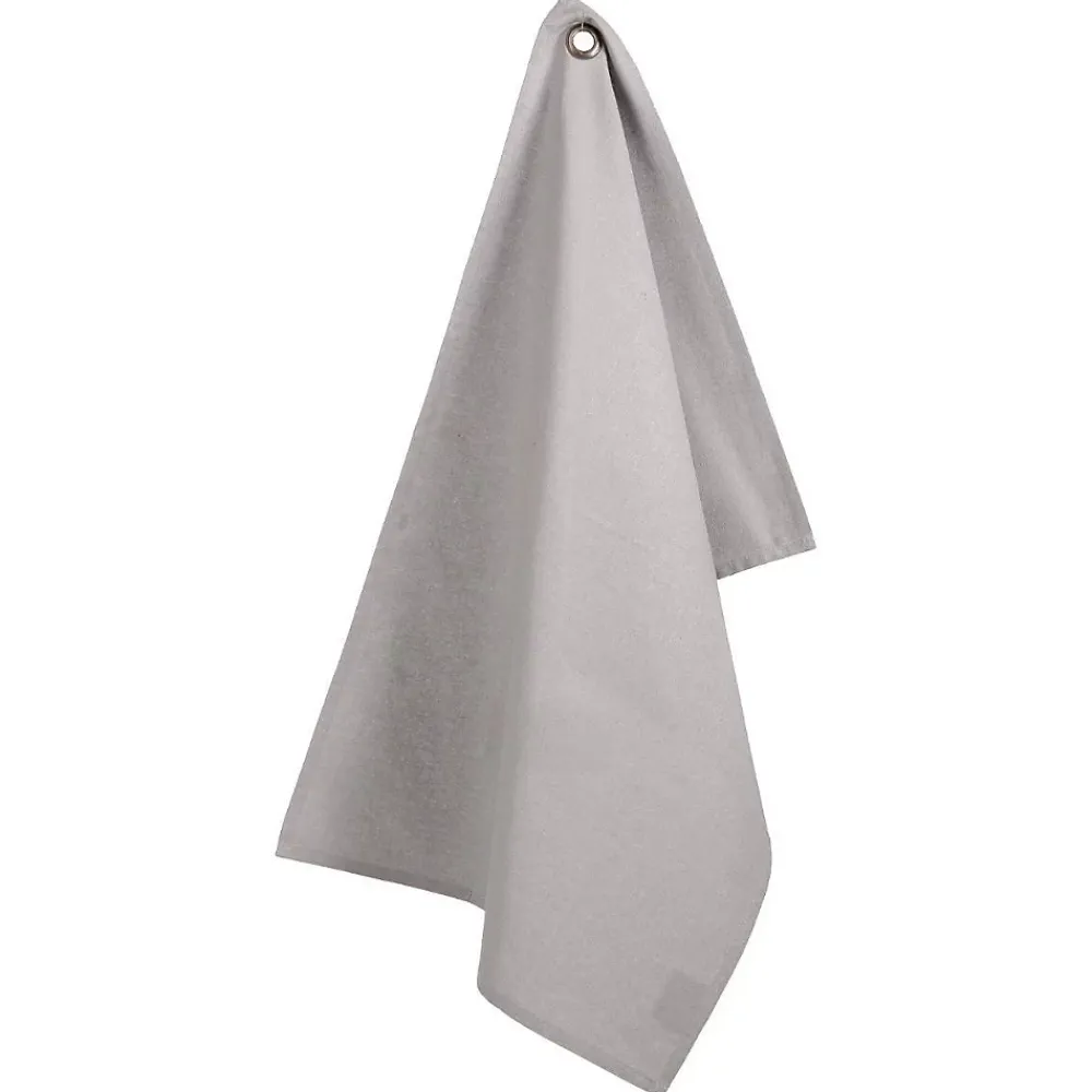Atmosphera Créateur D'Intérieur Lot de 2 torchons imprimés - coton - gris clair - 45x70 cm - Atmosphera* Boutis, Couvre-Lit, Édredon