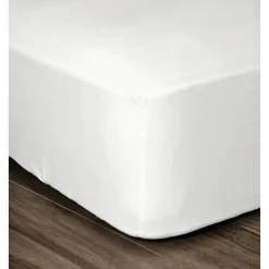 Drap Housse 100% Coton 140x190cm - Bonnet 35cm - Blanc>Lovely Home