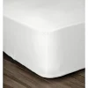 Drap Housse 100% coton 90x190x25 cm blanc>Lovely Home Clearance