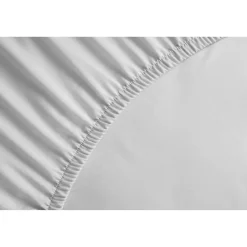 Drap Housse 100% Coton 180x200cm - Bonnet 35cm - Blanc><noscript><img width=