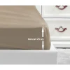 Drap Housse 100% coton 90x190x25 cm beige>Lovely Home Clearance