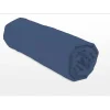 Drap housse - 180 x 200 + 25 cm - 100% coton - Bleu>Lovely Home