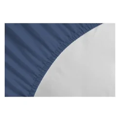 Drap housse - 160 x 200 + 30 cm - 100% coton - Bleu>Lovely Home Clearance
