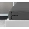 Drap Housse 100% coton 180x200x30 cm gris foncé>Lovely Home Outlet