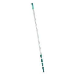 Leifheit Manche Télescopique 145 a 400 cm 41523 , manche a balais réglable et extensible, Click-system , pour nettoyage sols, v* Balai Et Tête De Balai