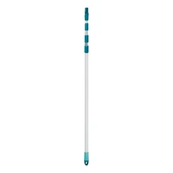 Leifheit Manche Télescopique 145 a 400 cm 41523 , manche a balais réglable et extensible, Click-system , pour nettoyage sols, v* Balai Et Tête De Balai