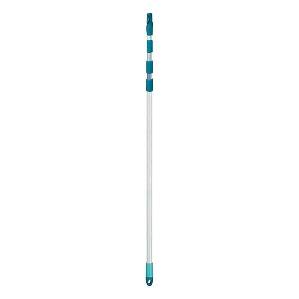 Leifheit Manche Télescopique 145 a 400 cm 41523 , manche a balais réglable et extensible, Click-system , pour nettoyage sols, v* Balai Et Tête De Balai