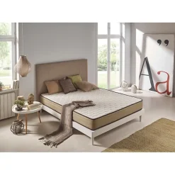Eccox Matelas - - Luxury Bamboo Confort - 140x190 cm - Hauteur 21 cm - Anti-bactérien* Matelas