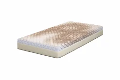 King Of Dreams Matelas - Face ete + ame Mousse poli Lattex Haute resilience Face Hiver Memoire de forme 55 Kg/m3 Tissu Soja Naturel 90x190 x 24 c* Matelas
