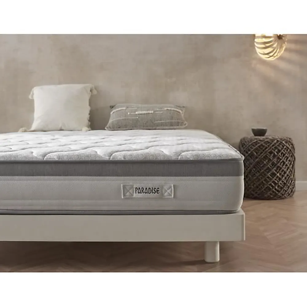 Matelas - PARADISE - POCKETED SPRING - 80x180 cm - Mousse à mémoire de forme - Anti-acarien - Ferme>Eccox Online
