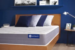 Matelas Ressorts ensachés et mémoire de forme - Confort : Mi-ferme><noscript><img width=