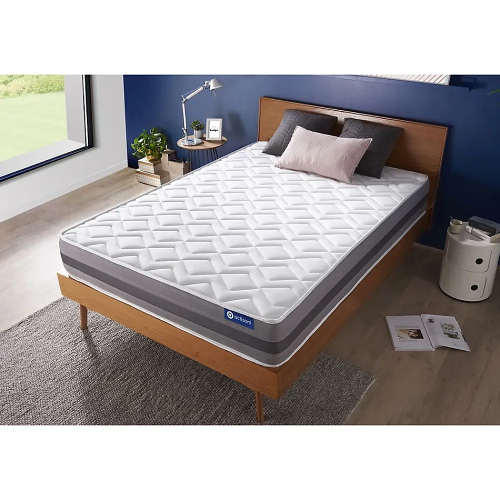 Actisom Matelas Ressorts ensachés et mémoire de forme - Confort : Mi-ferme* Matelas