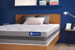 Actisom Matelas Ressorts ensachés et mémoire de forme - Confort : Mi-ferme* Matelas