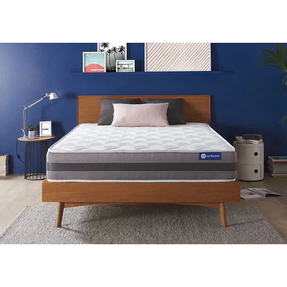 Actisom Matelas Ressorts ensachés et mémoire de forme - Confort : Mi-ferme* Matelas
