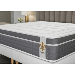 Matelas Ressorts ensachés et mémoire de forme - Confort : Equilibré><noscript><img width=