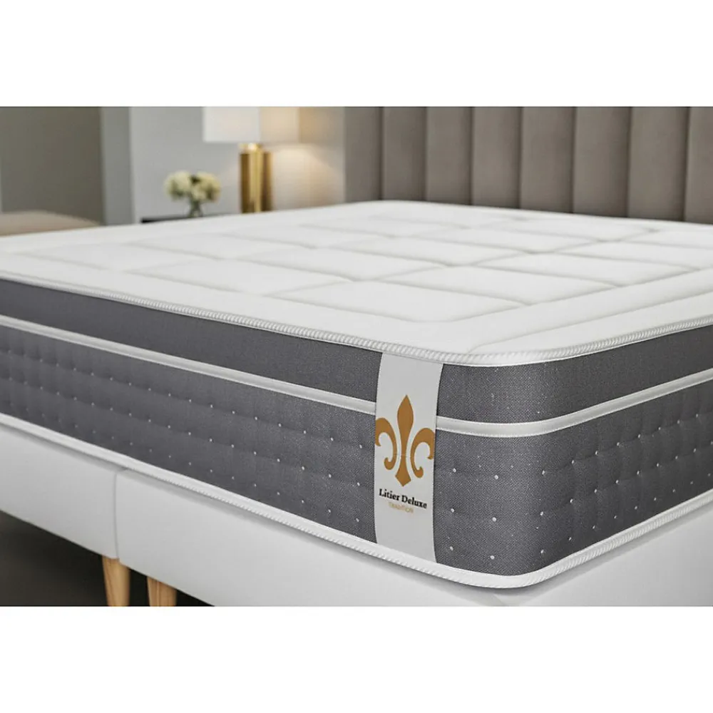 Matelas Ressorts ensachés et mémoire de forme - Confort : Equilibré>Litier Deluxe New