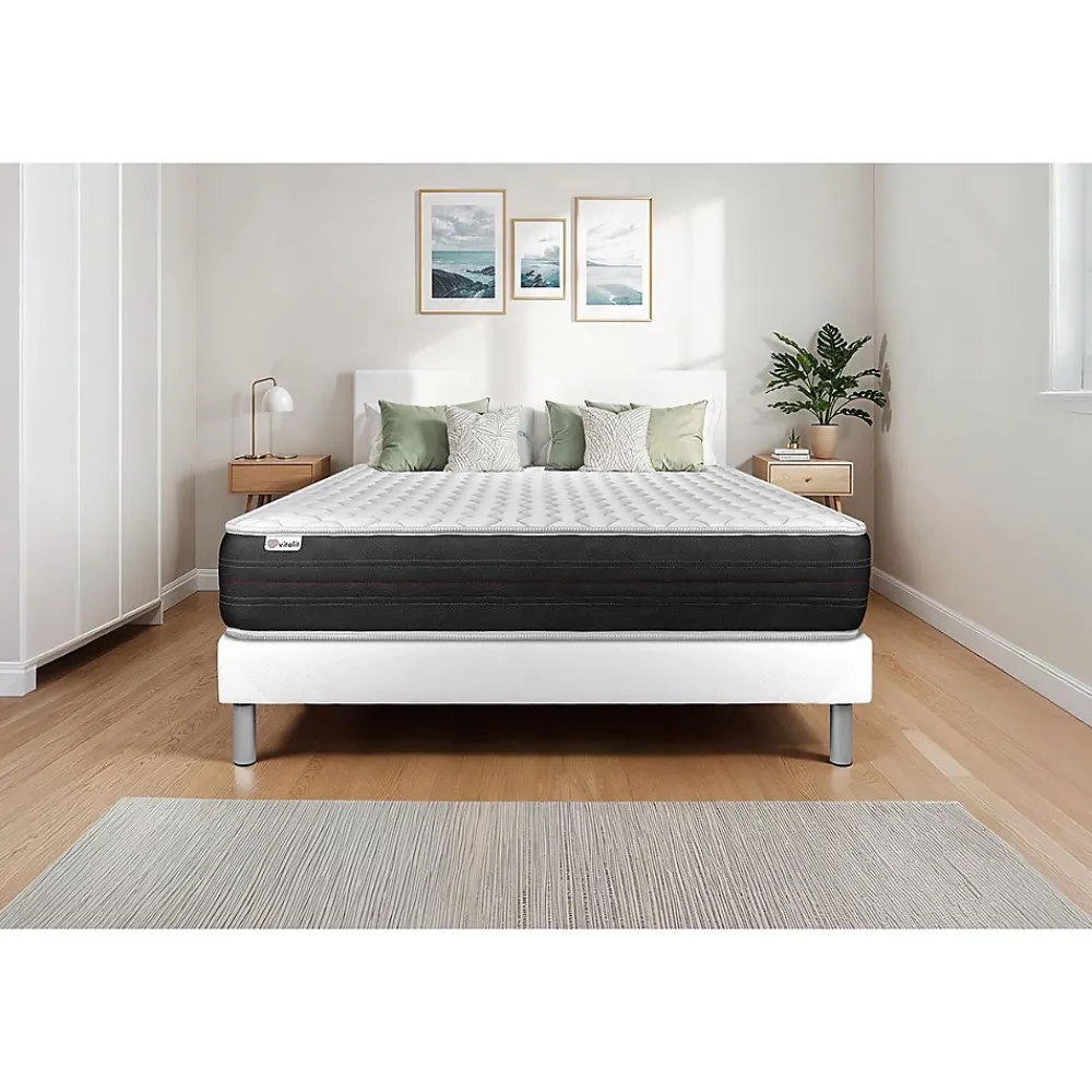 Vitalit Matelas Ressorts ensachés - Confort : Ferme* Matelas