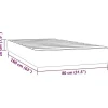 Vidaxl Matelas à ressorts ensachés pour enfants fermeté moyenne 80x160 cm similicuir* Matelas