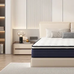 Matelas à Ressorts ensachés 140x190cm, 25 cm d'épaisseur><noscript><img width=
