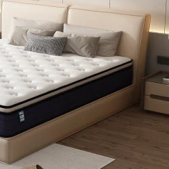 Teeno Matelas à Ressorts ensachés 90x190cm, 25 cm d'épaisseur* Matelas