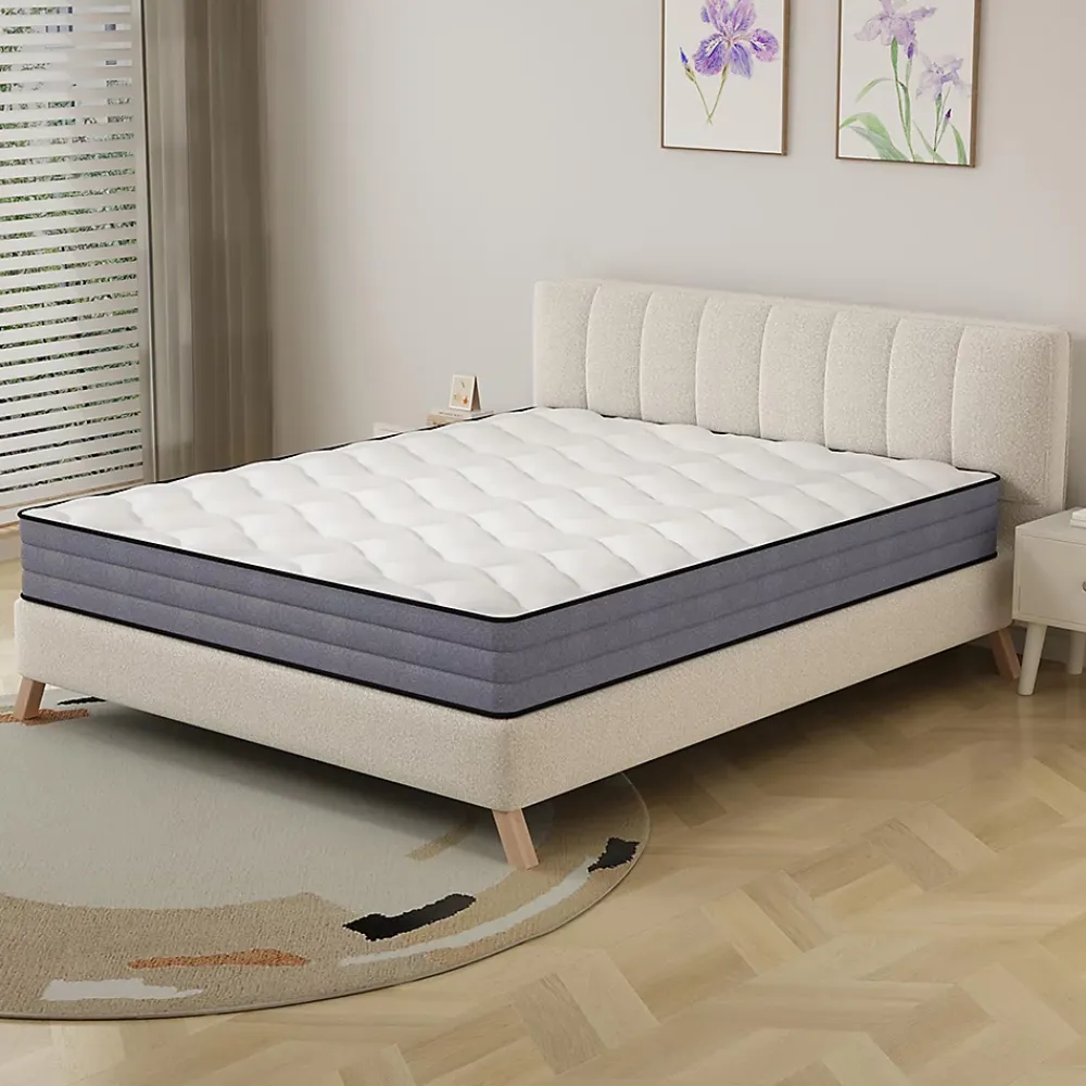 Blackcolors Matelas à ressorts ensachés ergonomique 7 zones,140x200cm,Hauteur 20cm,Dureté H3/Certifié Oeko-Tex* Matelas