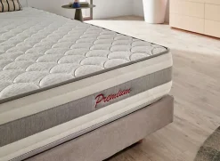 Matelas - VISCO LUXURY - Hermes - Haute densité HR Pro Nature - 26 cm - 90x190><noscript><img width=
